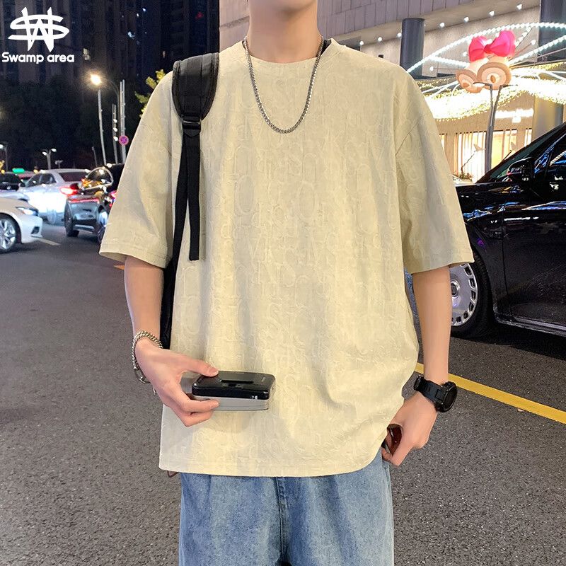 SWAMP AREA Jacquard Short-Sleeve T-Shirt