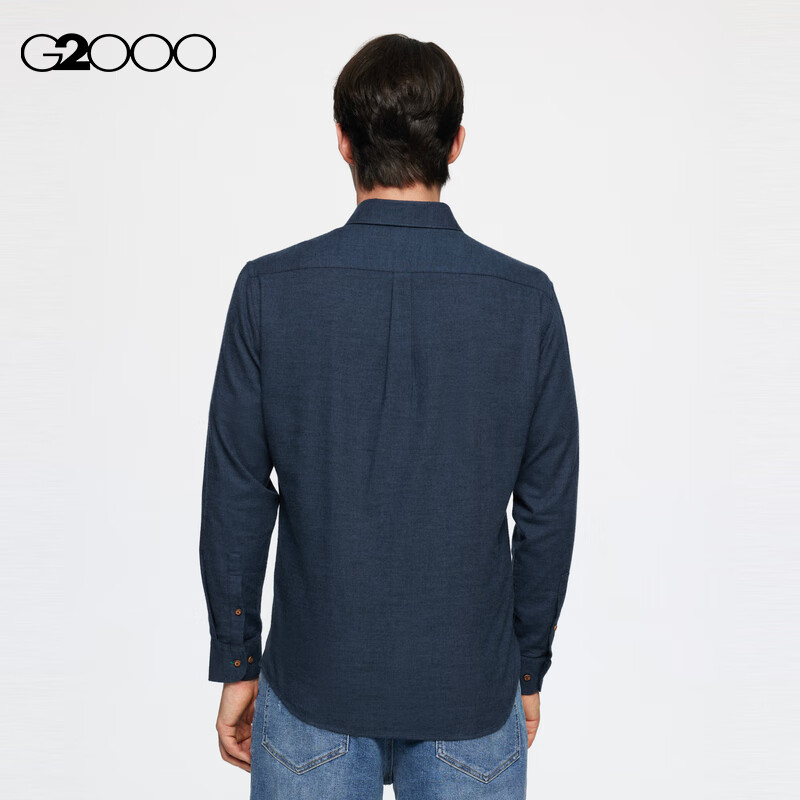 G2000 Pure Cotton Flannel Men's Long Sleeve Shirt