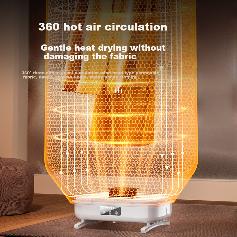 UEMUSI Portable 115L Clothes Dryer with 800W Power