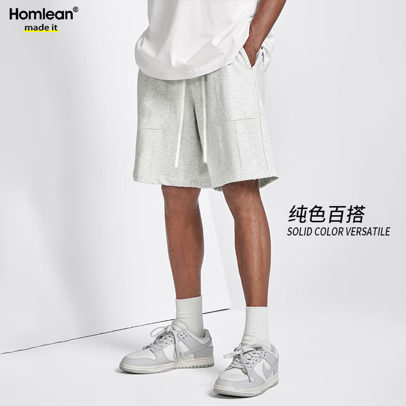 Homlean American-Style Heavyweight Casual Shorts