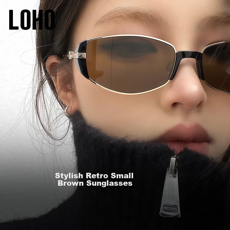 LOHO 2025 Retro Polarized Cat-Eye Sunglasses