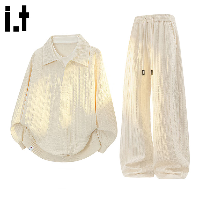 CHOCOOLATE IT Fake Two-Piece Hoodie Set