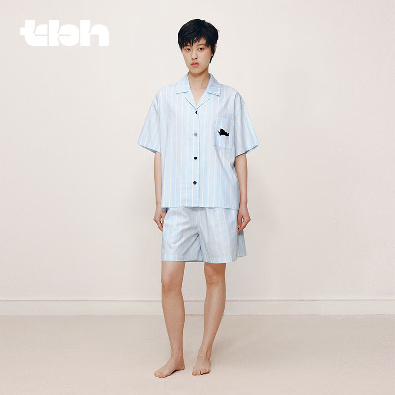 Tbh [Gong Jun's Style] Black Leopard Pajama Set