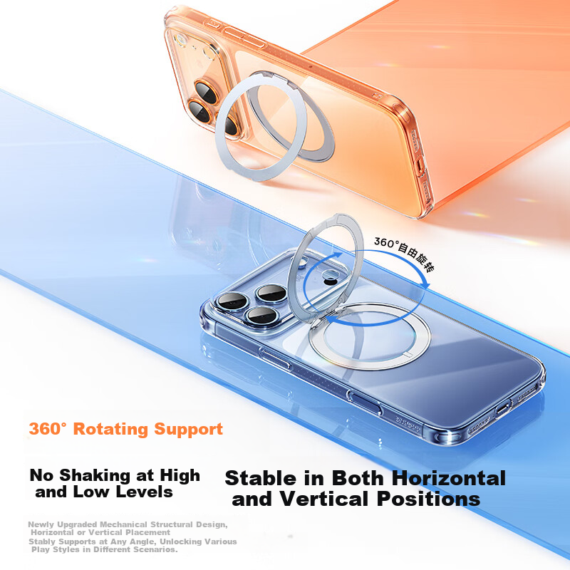 BASEUS Rotating Magnetic Ring iPhone 17 Pro Case