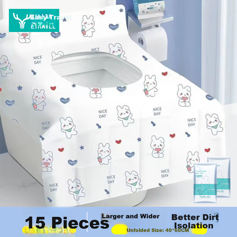 Etravel Disposable Toilet Seat Covers - 15pcs Little Rabbit