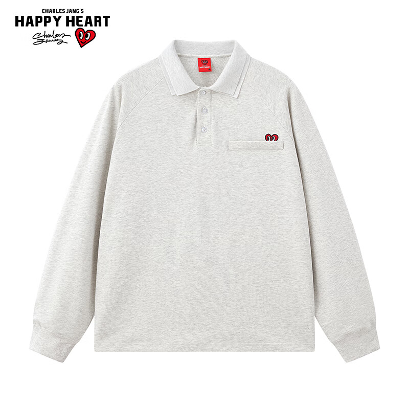 Charles Peach Heart Vintage Polo