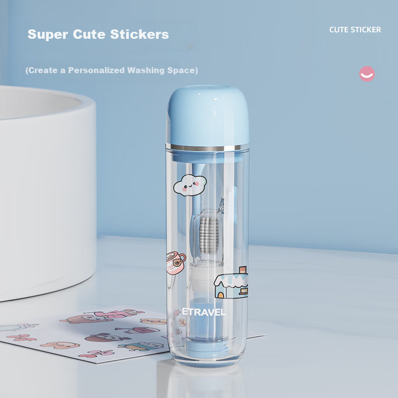Etravel Folding Toothbrush & Rinsing Cup Set