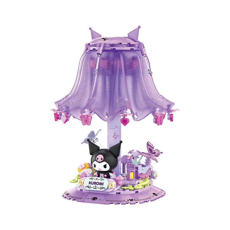 TOP TOY Sanrio Kuromi Voice-Controlled Night Light Building Blocks