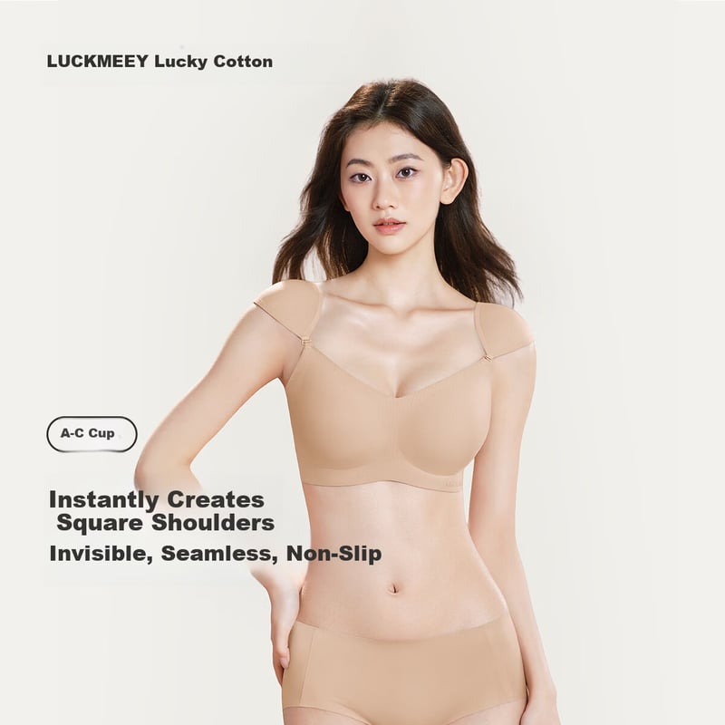 LUCKMEEY Padded Seamless Bra for Small Bust