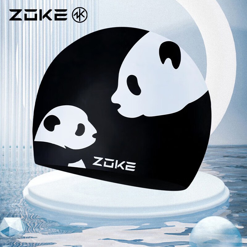 ZOKE Panda Silicone Swim Cap