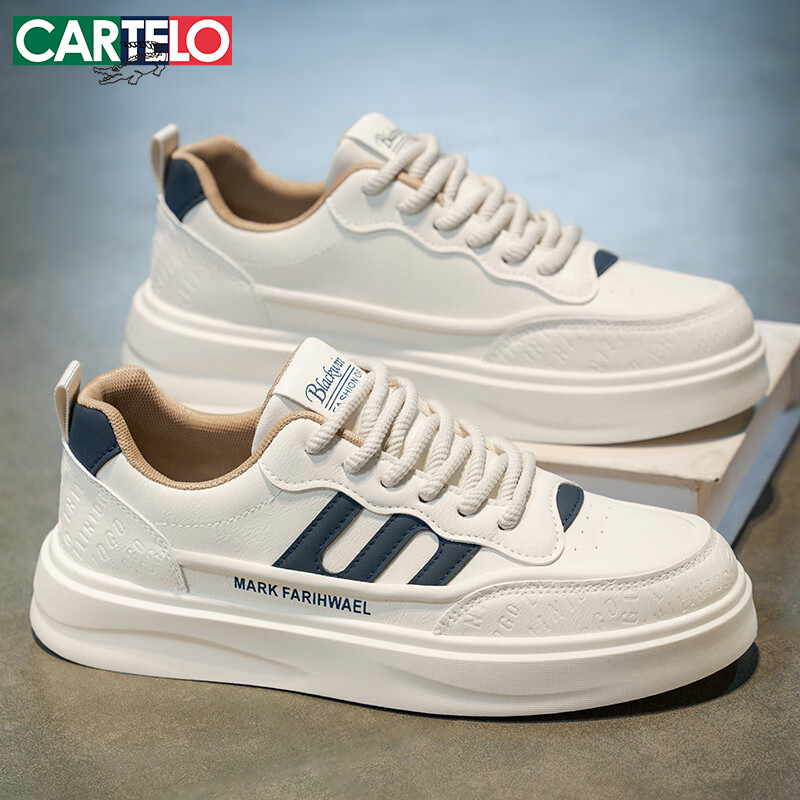 CARTELO Men's Casual Low-Top Sneakers