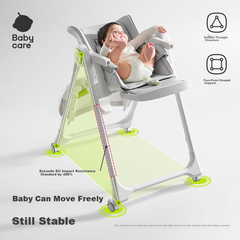 Babycare Foldable Baby High Chair for 6 Months+
