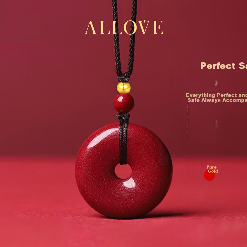 ALLOVE Peace Jade Pendant Necklace for Women