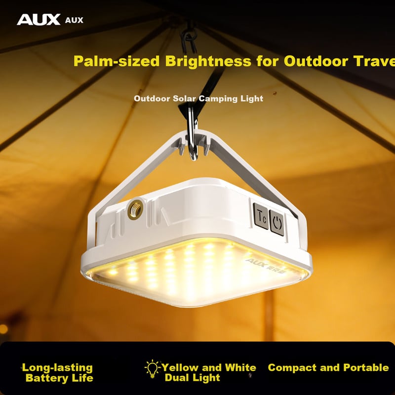 AUX Outdoor Camping Light - Solar-Powered Emergency Lantern