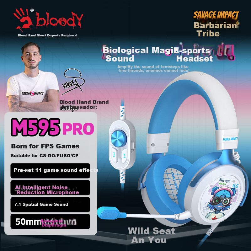 A4TECH Wild Tribe M595PRO Gaming Headset