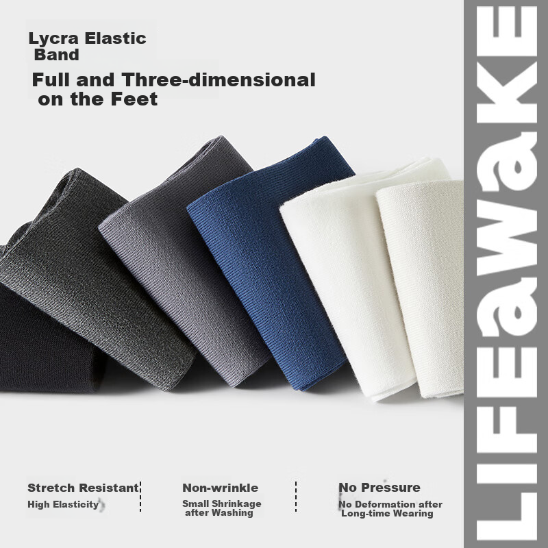 HLA Light Business Socks - 100% Cotton, Mid-Calf
