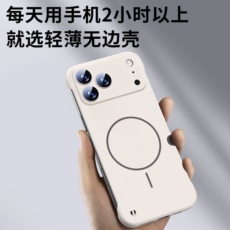 SHIYONG iPhone 17 Pro Frameless Case with Lens Film