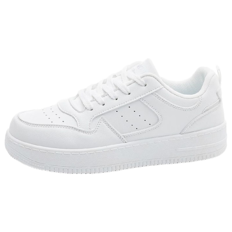 HUANQIU Milk Fufu White Sneakers Women 2026 Spring Casual