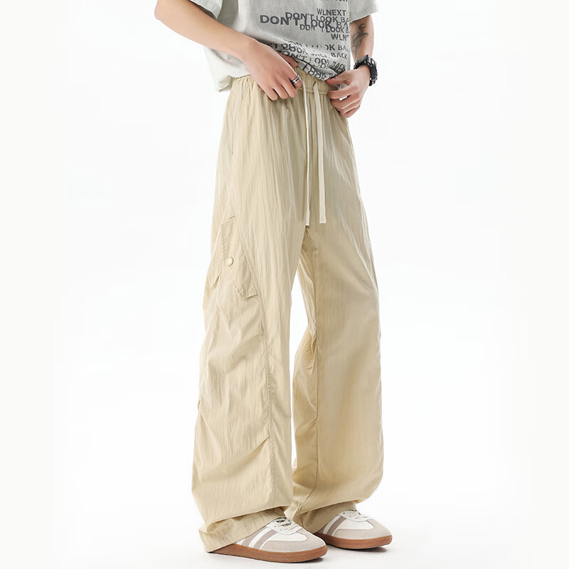 IZEXX Autumn American-Style Curved Knife Loose Trousers