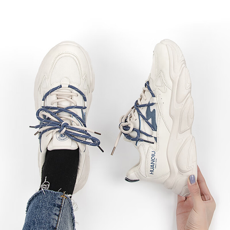 HUANQIU Thick-Soled Dad Shoes, Lightweight Men's Casual Fall/Winter 2025