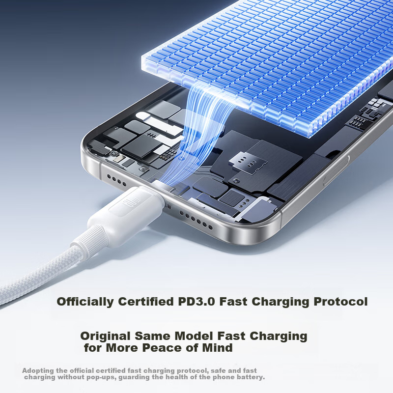 BASEUS Apple 17/16/15 Dual-Head PD60W Fast Charging Cable