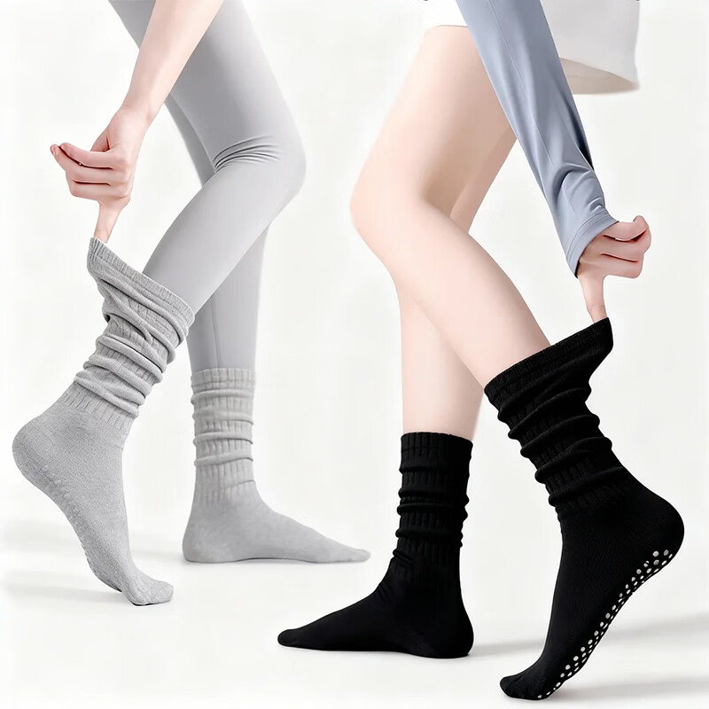Duweike Yoga Socks - Non-Slip Mid-Calf Fitness Socks