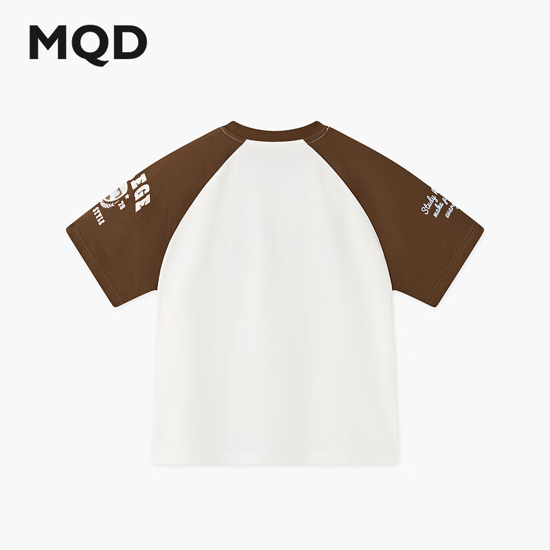 MQD Boys' Preppy Contrast Color T-shirt