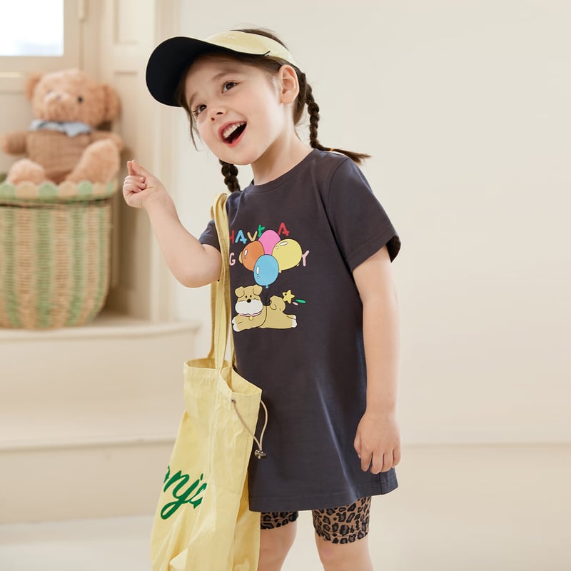 LUSON Baby T-Skirt for Girls - Cute Cartoon Style