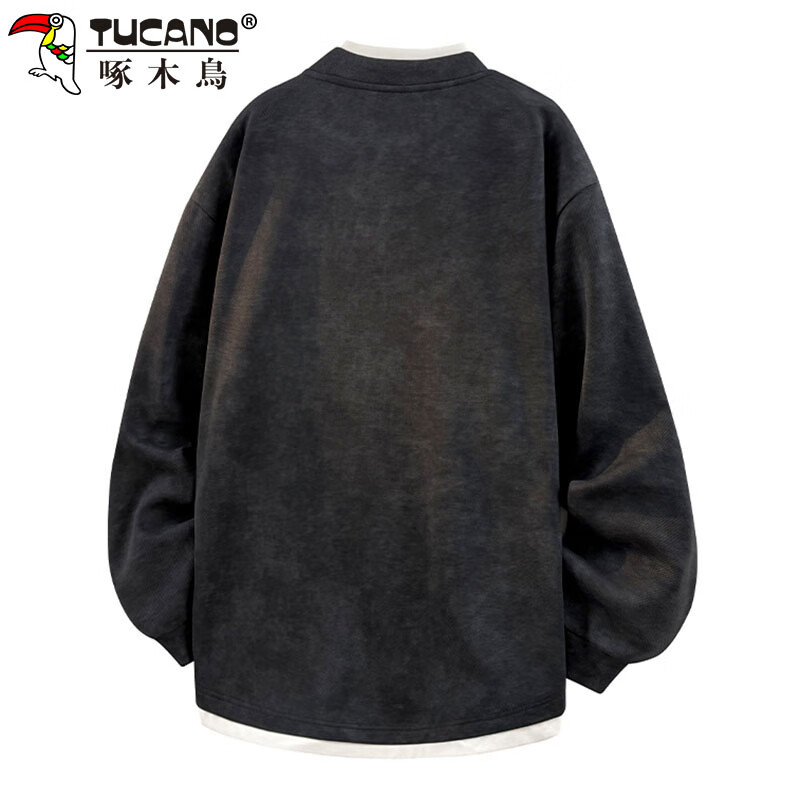TUCANO Men's Long Sleeve Loose Fit Crew Neck Sweatshirt