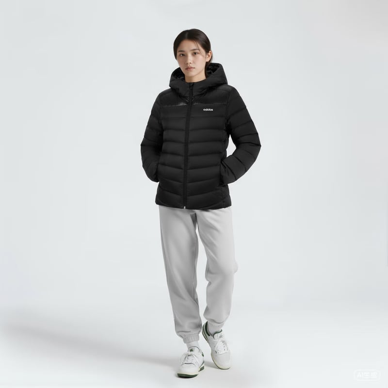 Adidas Women's Hooded Winter Sports Down Jacket