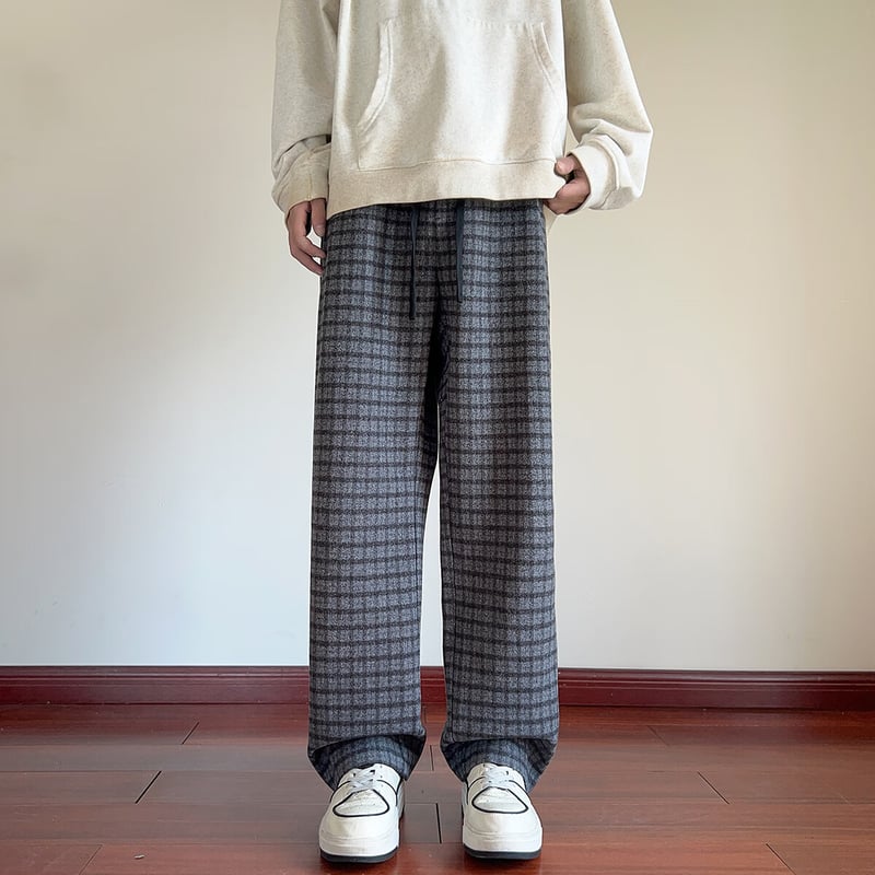 TonLion Men's Plaid Casual Pants 2025