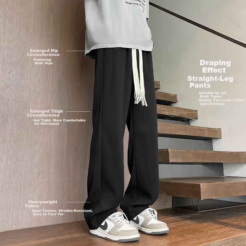 NASA GISS Men's Casual Summer Loose Pants