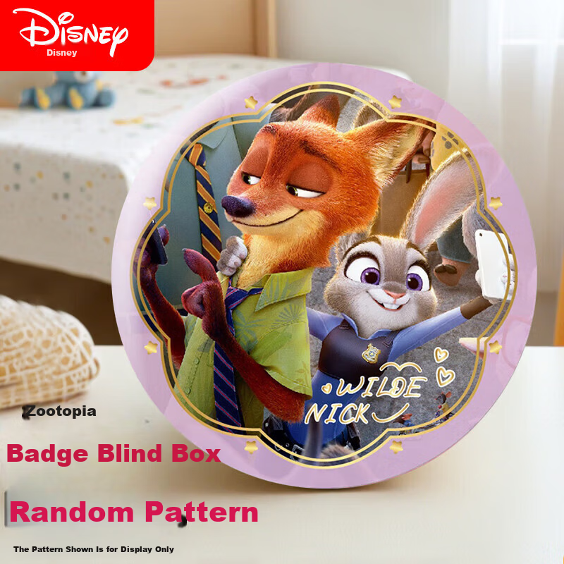 Disney Zootopia Tinplate Badge Pin Medal