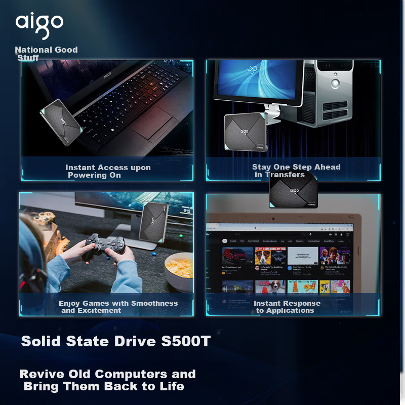 Aigo 512GB SSD SATA3.0 TLC