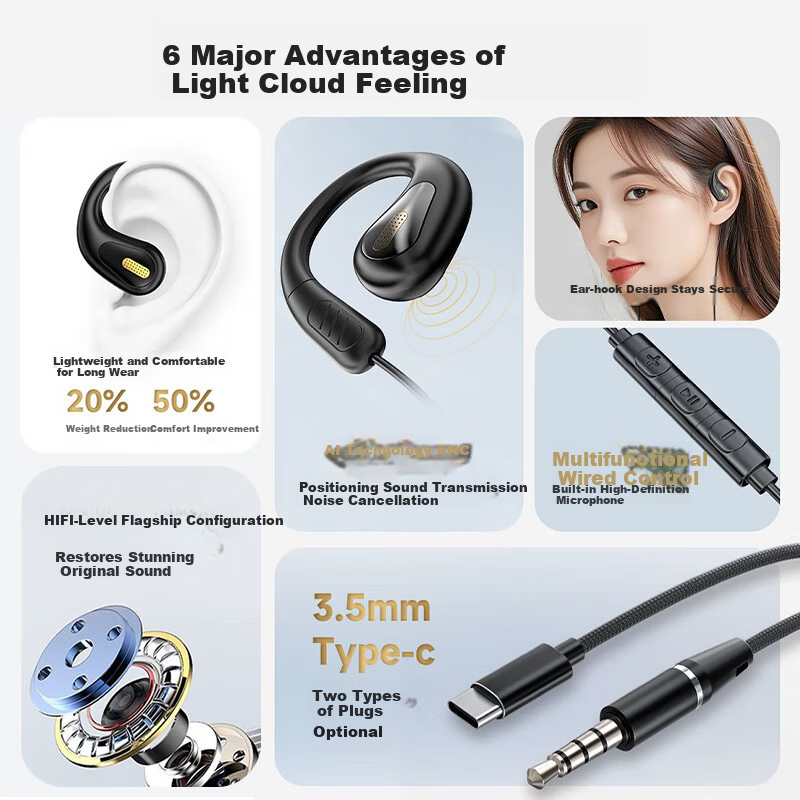 Kewo 2026 Wired Over-Ear Headphones - UltraClear Noise Reduction