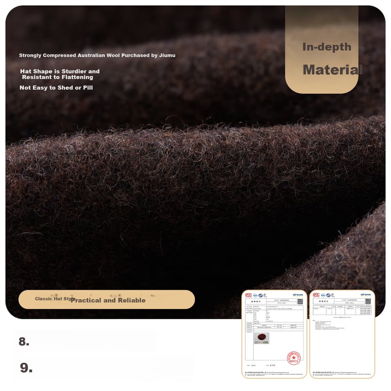 JIUMU Pure Wool Beret