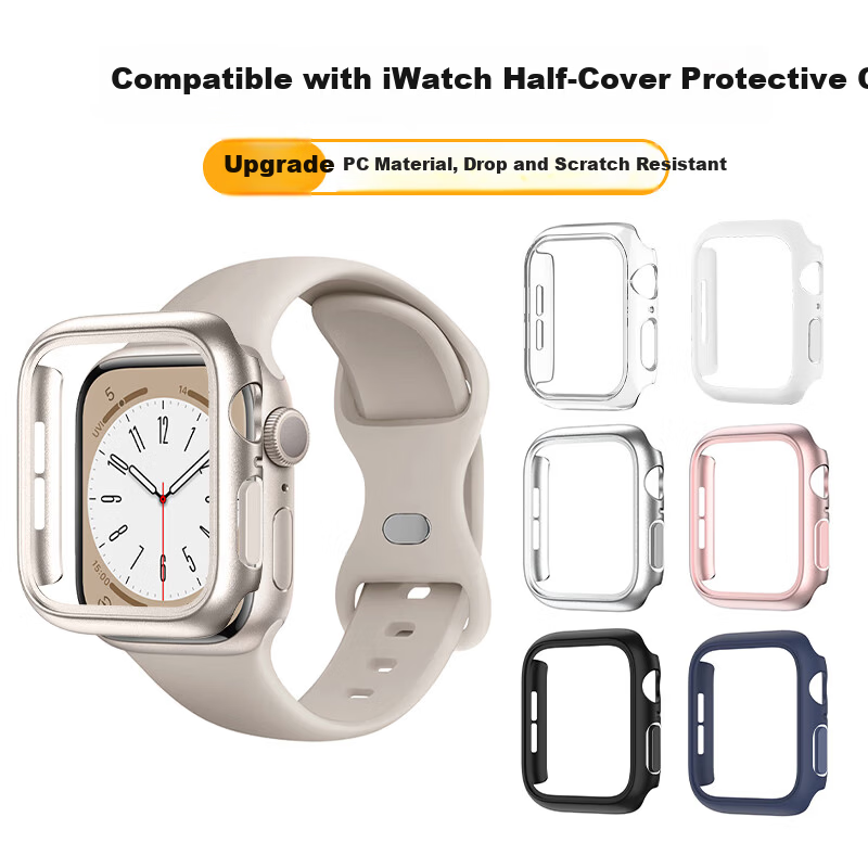 Iboann Transparent Bumper Case for Apple Watch Series 11/10 42mm