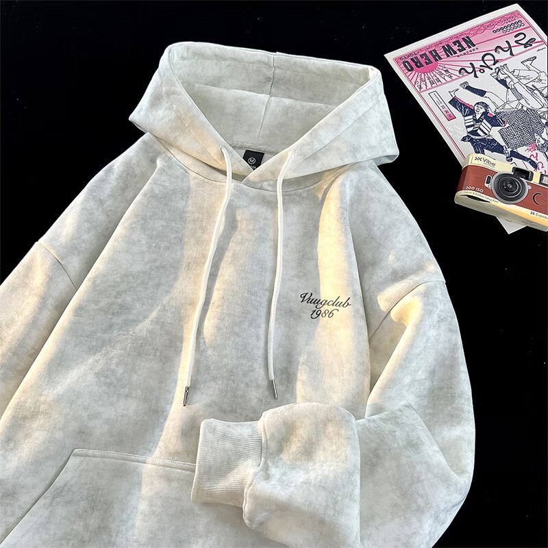 VUUG Vintage Tie-Dye Hooded Sweatshirt