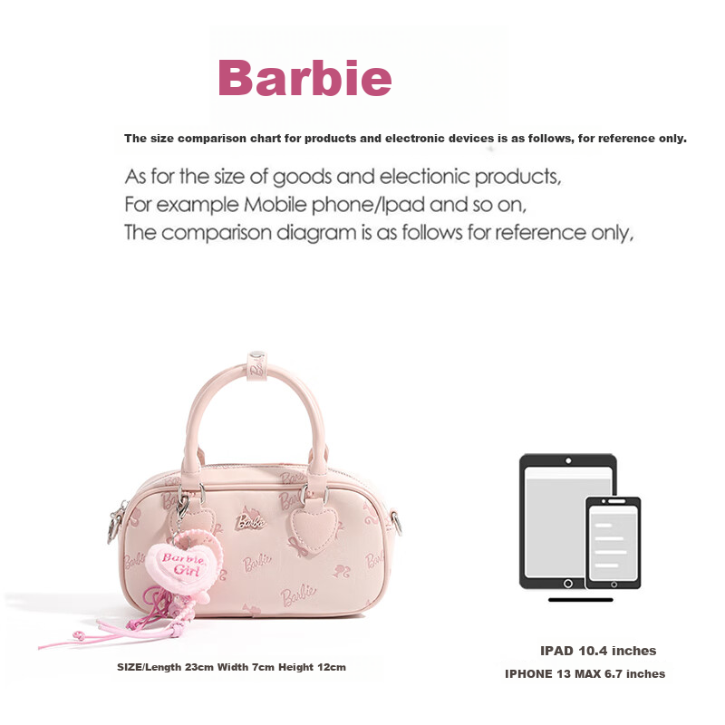 Barbie Luxury Pink Shoulder Bag for Women 2025