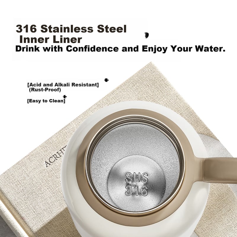 Bear Insulated Mug - 316 Stainless Steel Cold-Keeping Cup