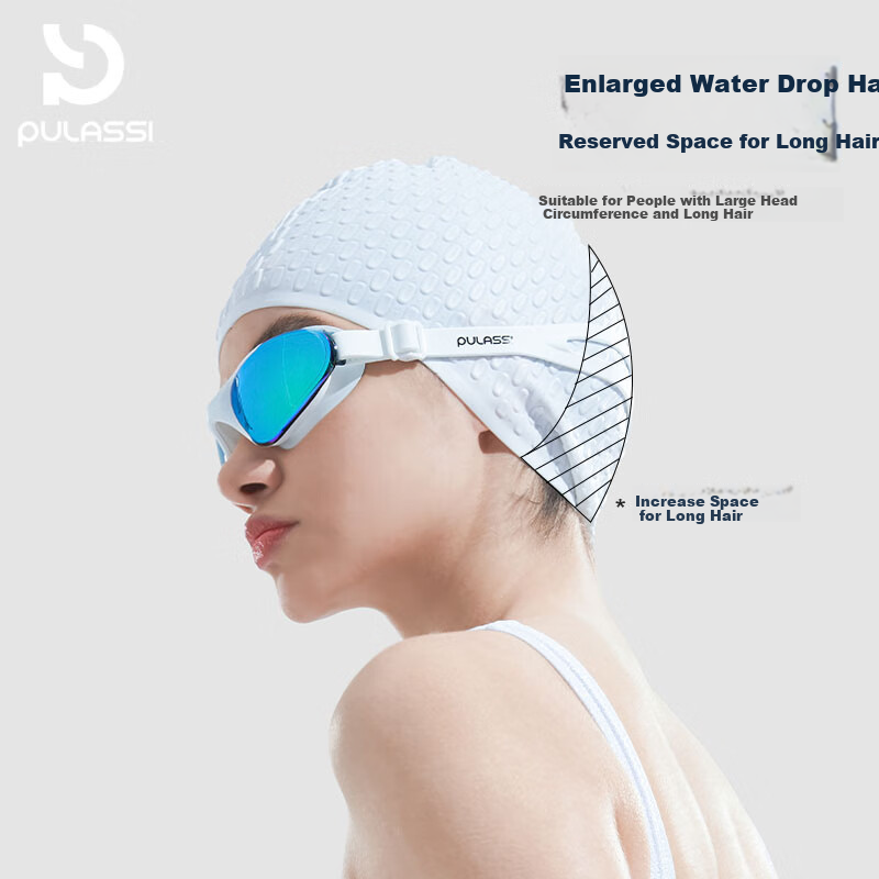 PULASSI Women's Waterproof Swimming Cap 2026