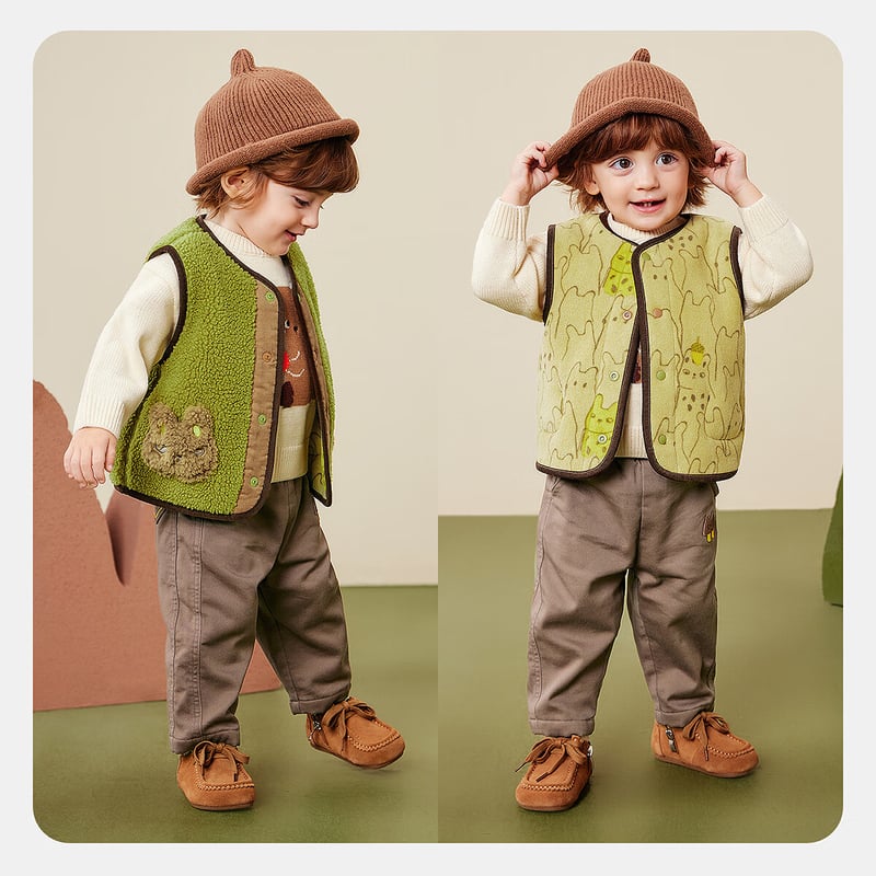 Minibala Unisex Anti-Static Double-Sided Vest for Kids