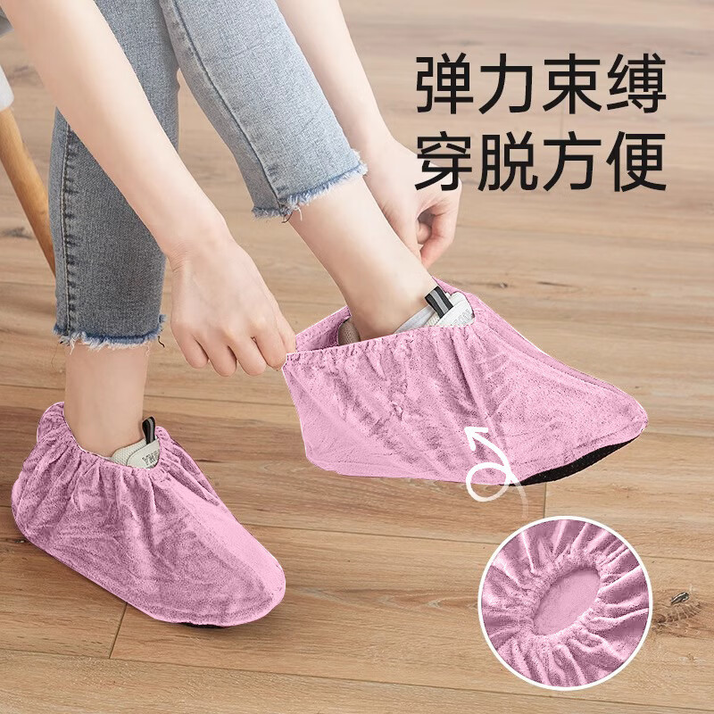 BAIGE Disposable PE Shoe Covers - 100 Pieces for Cleanrooms & Homes