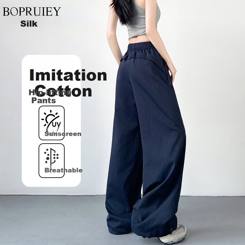 BOPRUIEY Women's Butt-Lifting Wide-Leg Pants
