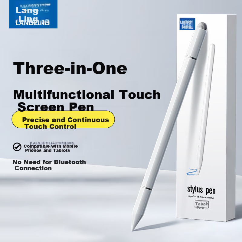 LANGLING 3-in-1 Magnetic Capacitive Stylus for iPad and Tablets