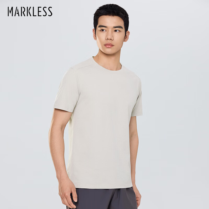 MARKLESS Men's Summer Cotton-Feel T-Shirt