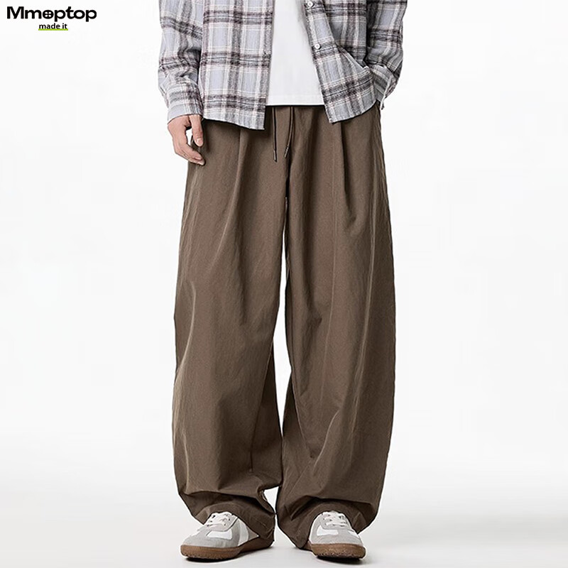 MMOPTOP Vintage Workwear Curved Blade Pants