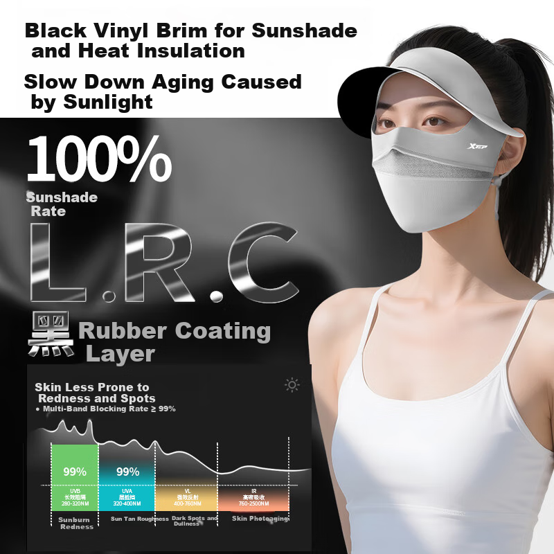 XTEP Full-Face UV Protection Mask [UPF2000+]