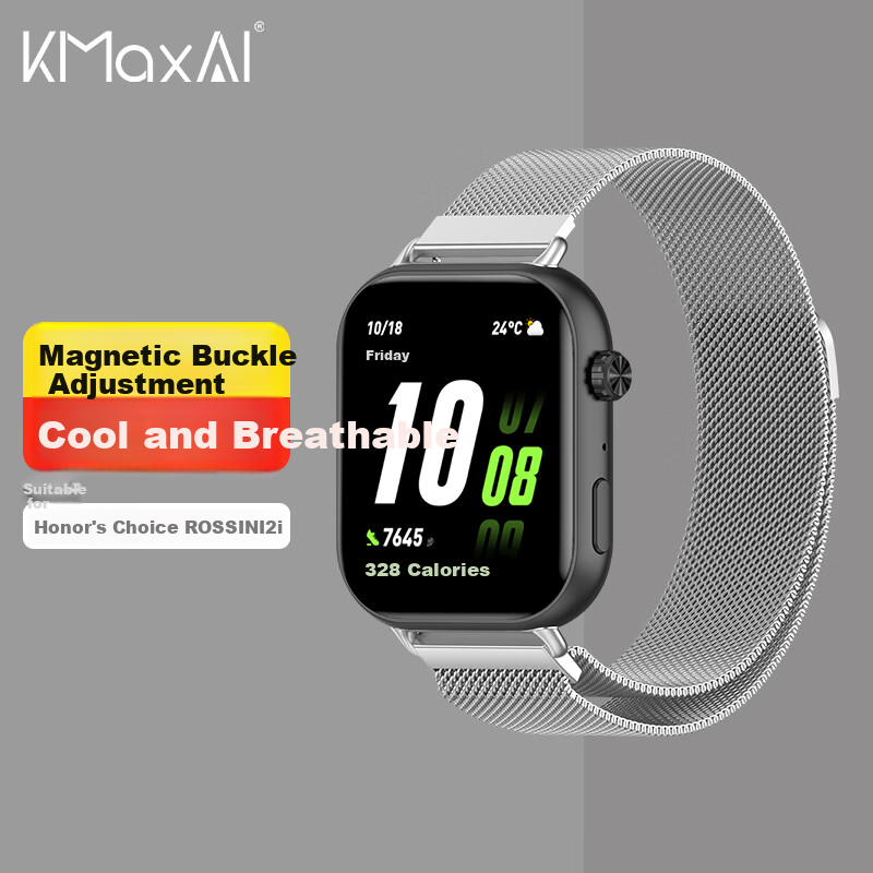 KMaxAI Honor Select Watch Milanese Stainless Steel Band