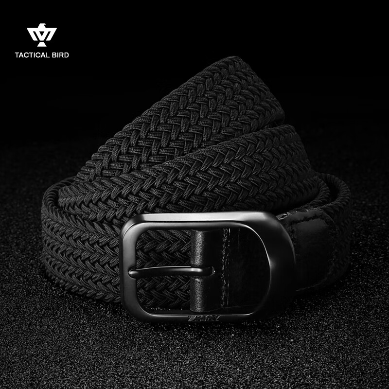 Tactical Bird Men's Elastic Woven Belt with Pin Buckle